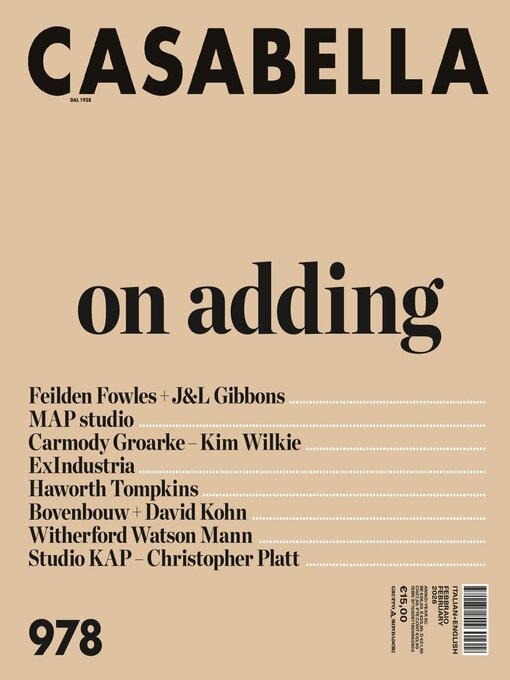 Title details for Casabella by Mondadori Media S.p.A., S.L.L. - Available